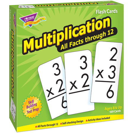 TREND ENTERPRISES Multiplication 0-12 All Facts Skill Drill Flash Cards T53203